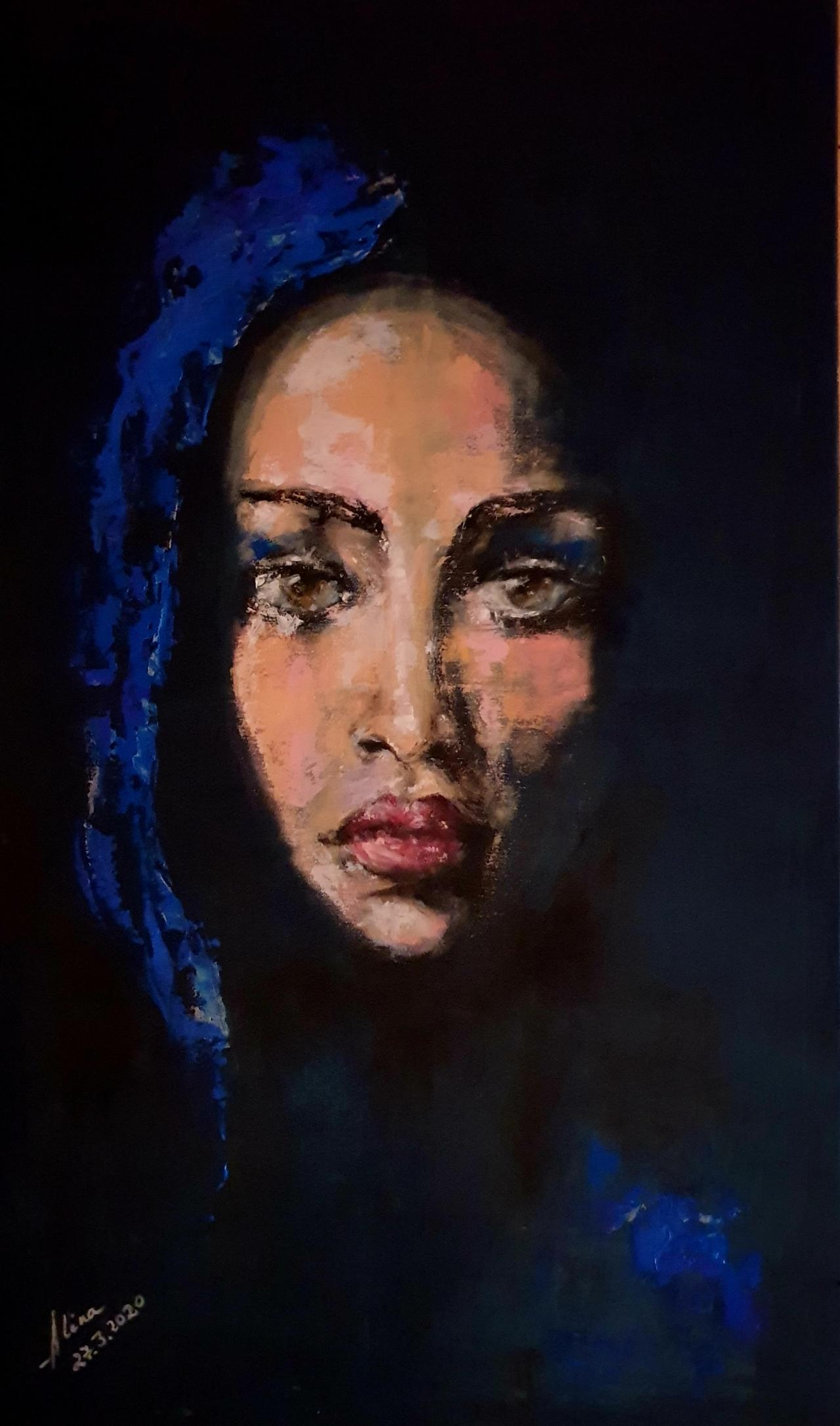 ArteDiAlina.com painting: This is serious / La Maddalena